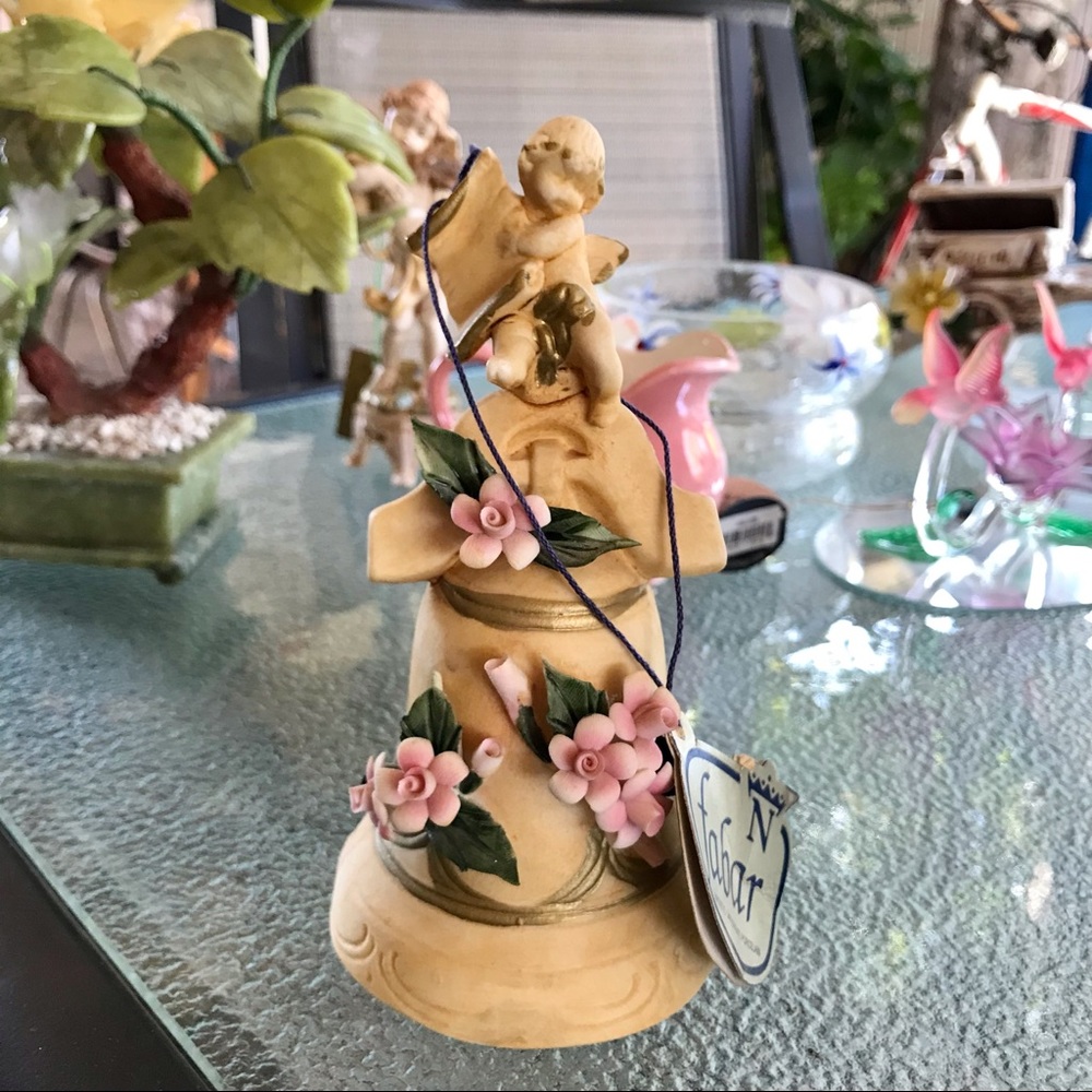 Capodimonte Made in Italy Cherub Hand Bell